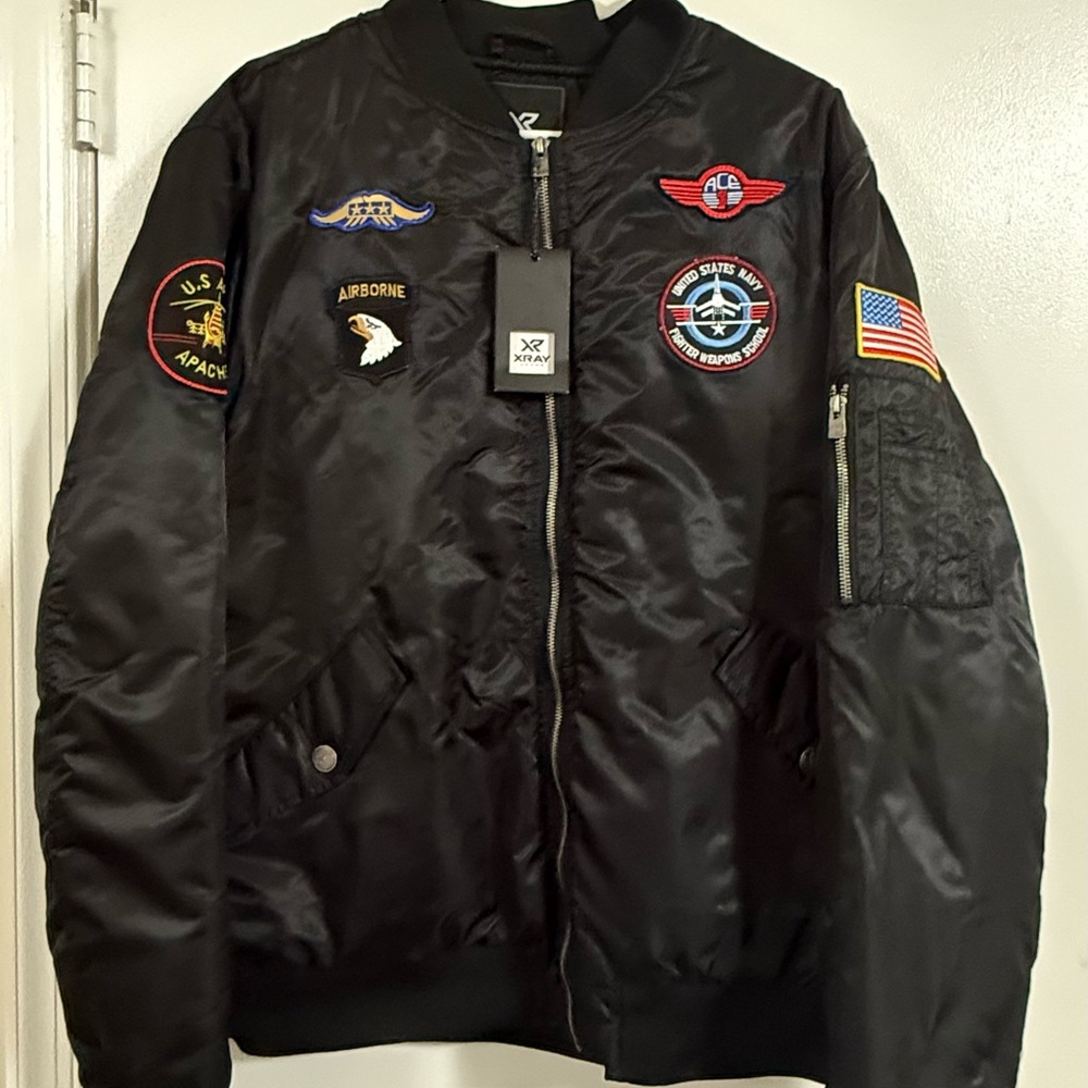 Men's Black Bomber Jacket